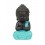 Figurine Mini Bouddha Zen, Mod Bleu, Collection Color Line, H 15 cm