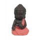 Figurine Mini Bouddha Zen, Mod Bleu, Collection Color Line, H 15 cm