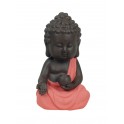 Figurine Mini Bouddha Zen, Mod Bleu, Collection Color Line, H 15 cm