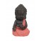 Figurine Mini Bouddha Zen, Mod Rouge, Collection Color Line, H 15 cm
