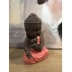 Figurine Mini Bouddha Zen, Mod Bleu, Collection Color Line, H 15 cm