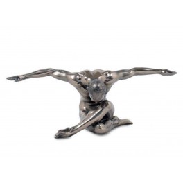 Statuette résine homme : Equilibre, Antic Line, Longueur 26 cm