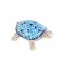 Statuette Tortue Bleue, Collection Marina, L 12 cm