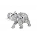 Statuette Eléphant Design : Modèle Silver Drop, H 13 cm