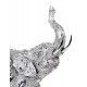 Statuette Eléphant Design : Modèle Silver Drop, H 28 cm