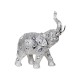 Statuette Eléphant Design : Modèle Silver Drop, H 28 cm