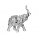 Statuette Eléphant Design : Modèle Silver Drop, H 28 cm