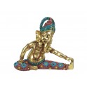 Statuette Ganesh Résine, Modèle Zen & Yoga, L 25 cm