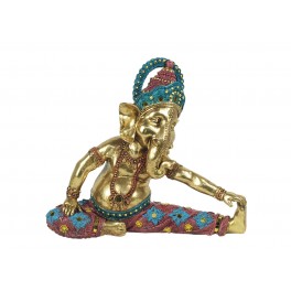 Statuette Ganesh Résine, Modèle Zen & Yoga, L 25 cm