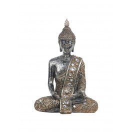 Statuette Bouddha assis : Collection Myanmar, H 23 cm