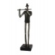 Statuette Design : Le Flutiste, Collection Industrielle, H 31 cm