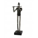 Statuette Design : Le Flutiste, Collection Industrielle, H 31 cm
