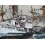 Tableau Métal 3D : Bateau Yacht rétro, Modèle Industriel, L 100 cm