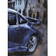 Tableau sur Bois & Métal 3D : La Porsche 911 Turbo, Rouge, L 80 cm
