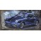 Tableau sur Métal 3D : La Porsche 911 Carrera, Bleu, L 120 cm