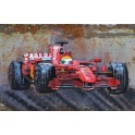 Tableau sur Métal 3D : Formule 1 Ferrari, L 120 cm