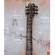 Tableau sur Bois & Métal 3D : La Guitare classique Flamenco, H 90 cm