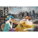 Tableau en Métal 3D : Follement New-York, L 120 cm