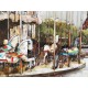 Tableau Métal 3D : Le Carrousel de Paris et Tour Eiffel, H 100 cm