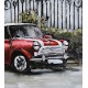 Tableau sur Bois & Métal 3D : L'Austin Mini Cooper, Rouge & Blanche, L 80 cm