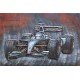 Tableau sur Métal 3D : Formule 1 Mercedes-Mc Laren, L 120 cm