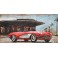 Tableau Bois & Métal 3D : La Chevrolet Corvette, Rouge & Blanche, L 140 cm