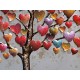 Tableau sur Bois & Métal 3D : L'arbre à coeurs, L 60 cm
