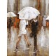 Tableau en Métal 3D : Working Day on the rain, L 150 cm