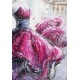 Tableau moderne Femme : Nuit parisienne, H 120 cm