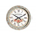 Grande horloge Rétro-Romantique, Motif Florale, Diam 64 cm
