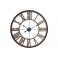 Grande Horloge Industrielle : Bois & Métal, Diam 70 cm