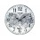 Horloge rétro en métal : Mod Planisphère Fond blanc, Diam 40 cm