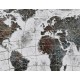 Tableau peint Planisphère : La Carte d'Atlas, L 120 cm