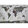 Tableau peint Planisphère : La Carte d'Atlas, L 120 cm