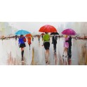 Tableau moderne XL : Un dimanche au soleil, L 120 cm