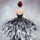 Tableau moderne Femme : Nuit parisienne 2, H 100 cm