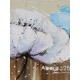 Tableau moderne XL : Symphonie florale, L 120 cm