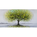 Tableau Design Arbre : Life & Green Tree, L 120 cm