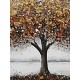 Tableau Design Arbre : Life & brown Tree, L 120 cm