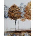 Tableau Design Arbre : Brown Forest, L 120 cm