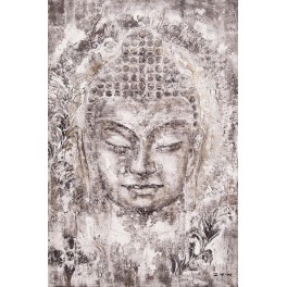 Tableau moderne Bouddha XXL : Tribute to Siddhartha, H 180 cm