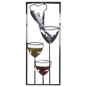 Déco murale vin à vin : Verres en fête 2, H 75 cm