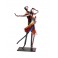 Sculpture Musique Fer : Danseurs multicolores sur socle, H 40 cm