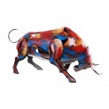 Statuette Taureau Design XL Fer, Design multicolore, L 51 cm