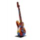 Sculpture Musique Fer : La guitare, Finition Multicolore, H 78 cm