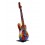 Sculpture Musique Fer : La guitare, Finition Multicolore, H 78 cm