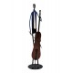 Sculpture Musicien Fer : Le Violoncelliste, Coll. Jazz Art, H 41 cm