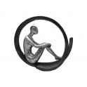 Statuette Design XL : Méditation, Collection Grey Stone, L 30 cm