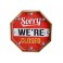 Enseigne Vintage LED : Sorry, We're Closed, H 30 cm