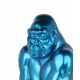 Statuette Gorille Design, Finition Bleu métallisé, H 41 cm